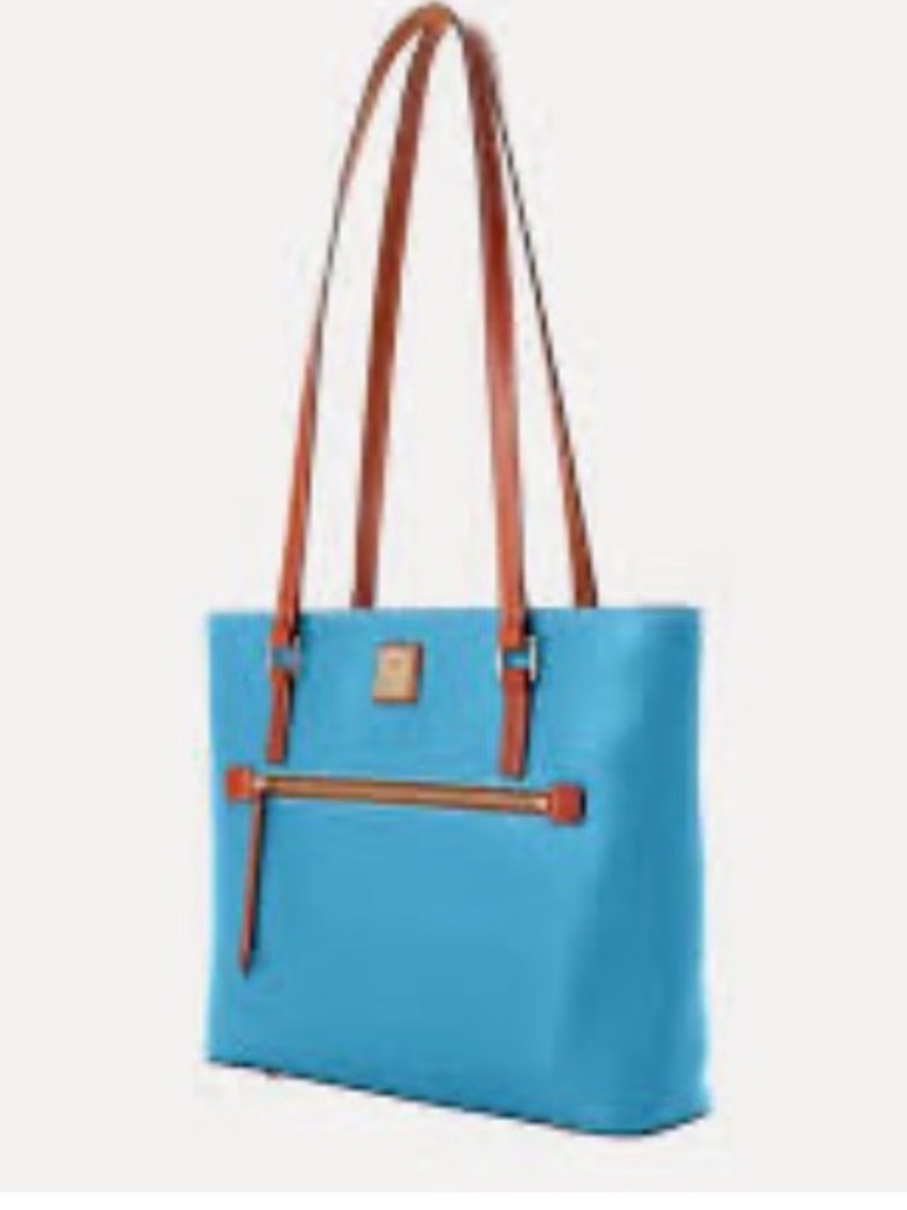 Dooney & Bourke Turquoise Pebble Grain Tote Sunday Shopper - EUC MSRP $369